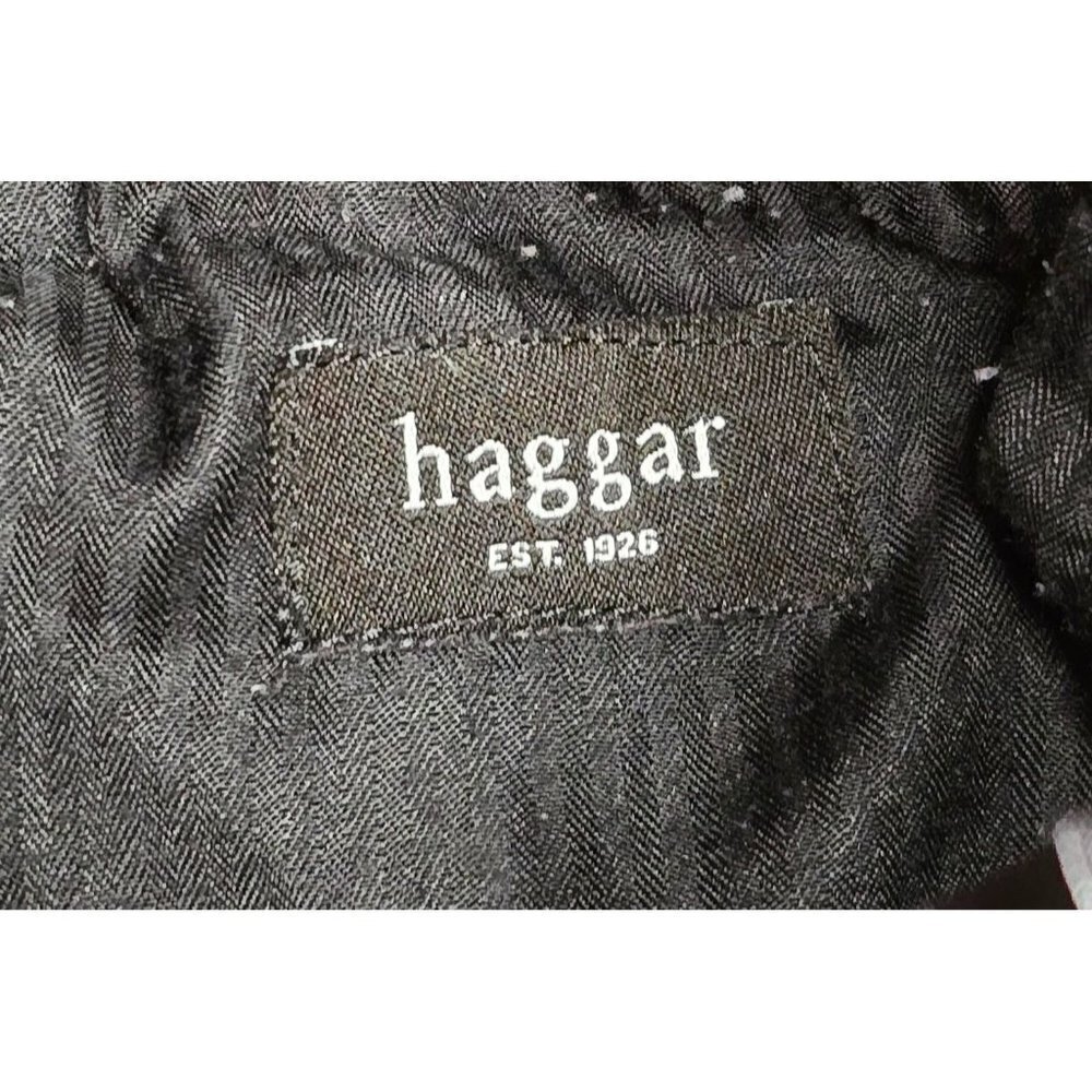 Vintage Haggar Mens Pants 34"x32" Blue/Gray Corduroy Straight Leg Flat Front - Picture 2 of 7